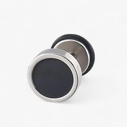 Vintage Titanium Steel Mens Earrings