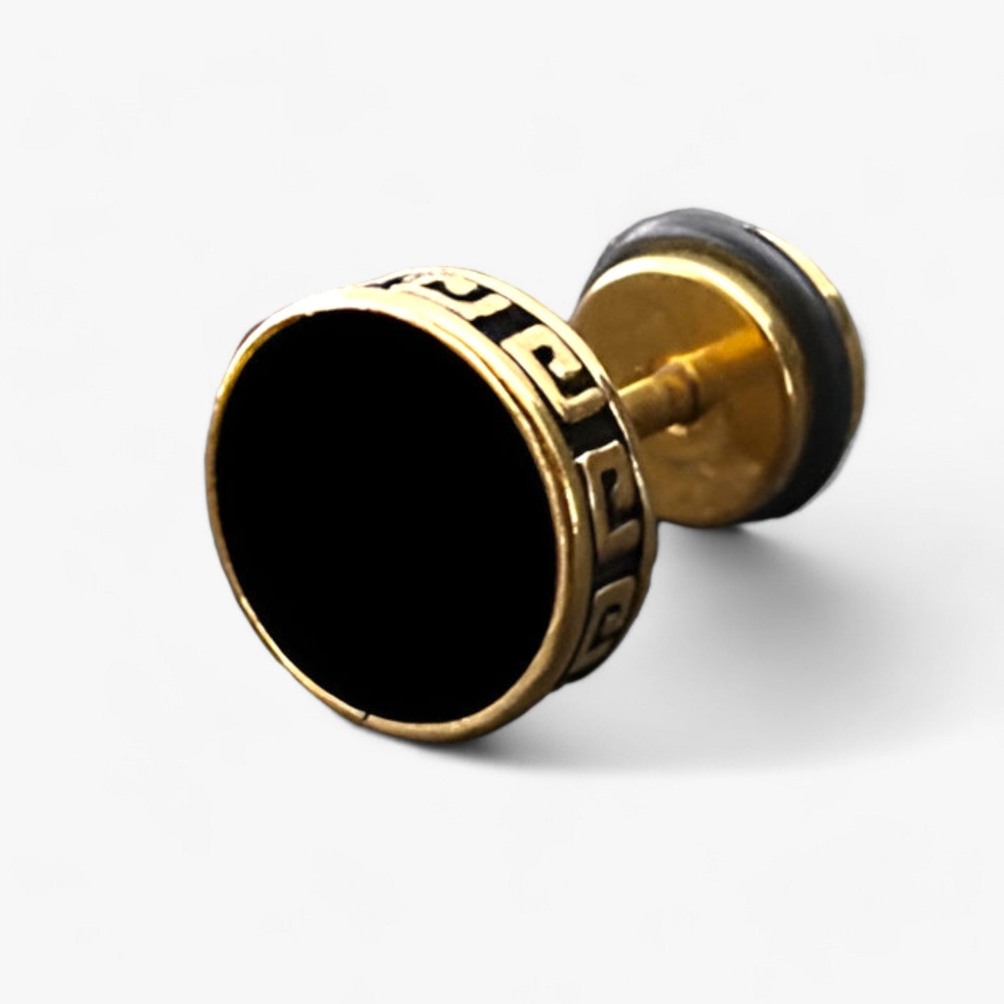 Vintage Titanium Steel Mens Earrings