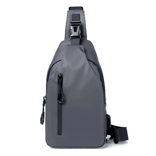 Waterproof Shoulder Bag Crossbody Travel Sling Bag USB Charging
