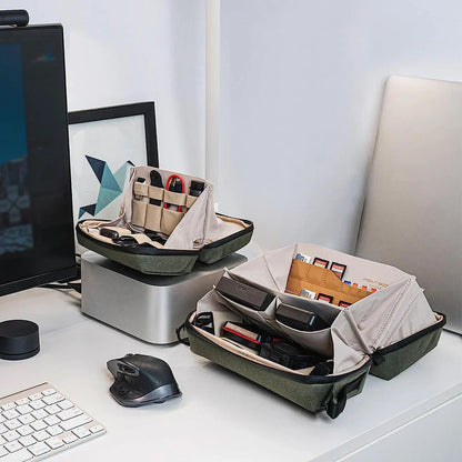 Waterproof Tech Organizer Pouch Cable Storage Travel Bag