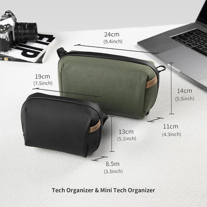 Waterproof Tech Organizer Pouch Travel Cable Storage Case