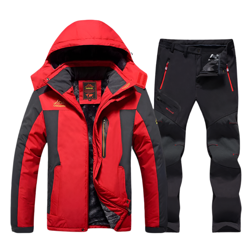 Waterproof Winter Outdoor Suit Padded Jacket Pants Set