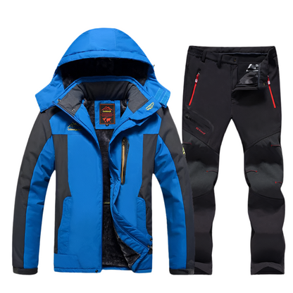 Waterproof Winter Outdoor Suit Padded Jacket Pants Set