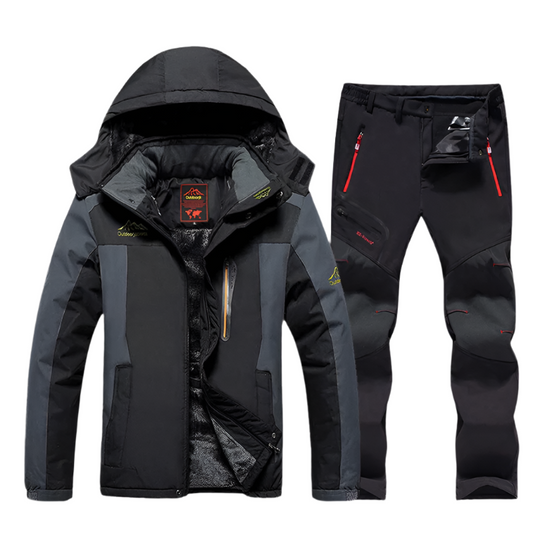 Waterproof Winter Outdoor Suit Padded Jacket Pants Set