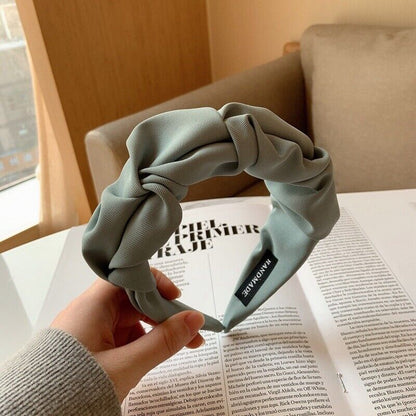Wide Knotted Headband Womens Soft Fashion Hair Accessory