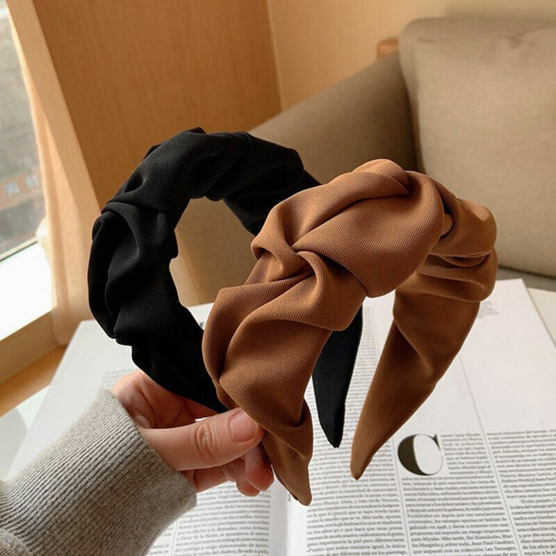 Wide Knotted Headband Womens Soft Fashion Hair Accessory
