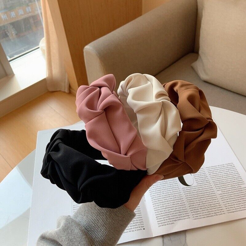 Wide Knotted Headband Womens Soft Fashion Hair Accessory