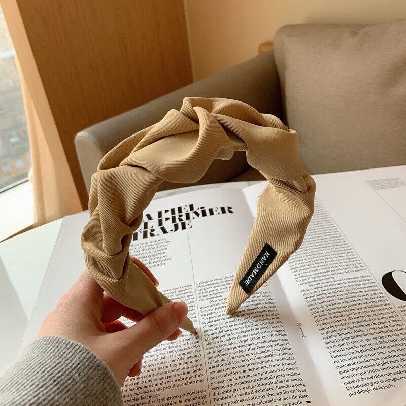 Wide Knotted Headband Womens Soft Fashion Hair Accessory