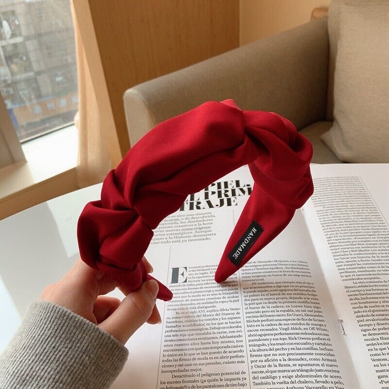 Wide Knotted Headband Womens Soft Fashion Hair Accessory
