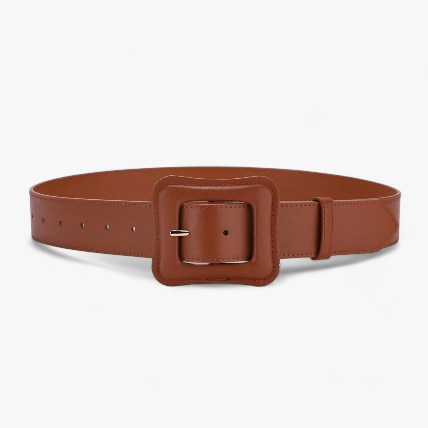 Wide Vintage Leather Waist Belt Adjustable Fashion Dress Belt