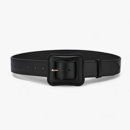 Wide Vintage Leather Waist Belt Adjustable Fashion Dress Belt