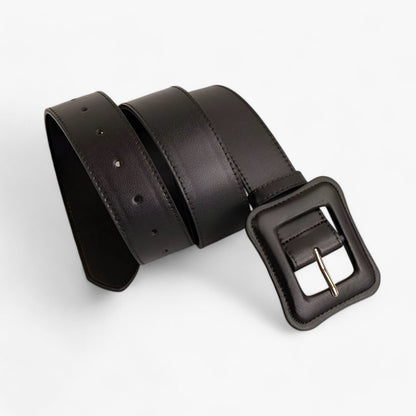 Wide Vintage Leather Waist Belt Adjustable Fashion Dress Belt
