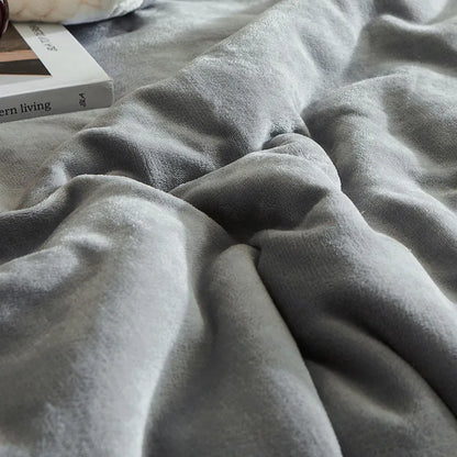 Winter Fleece Blanket Soft Warm Throw Cozy Sofa Bed Blanket