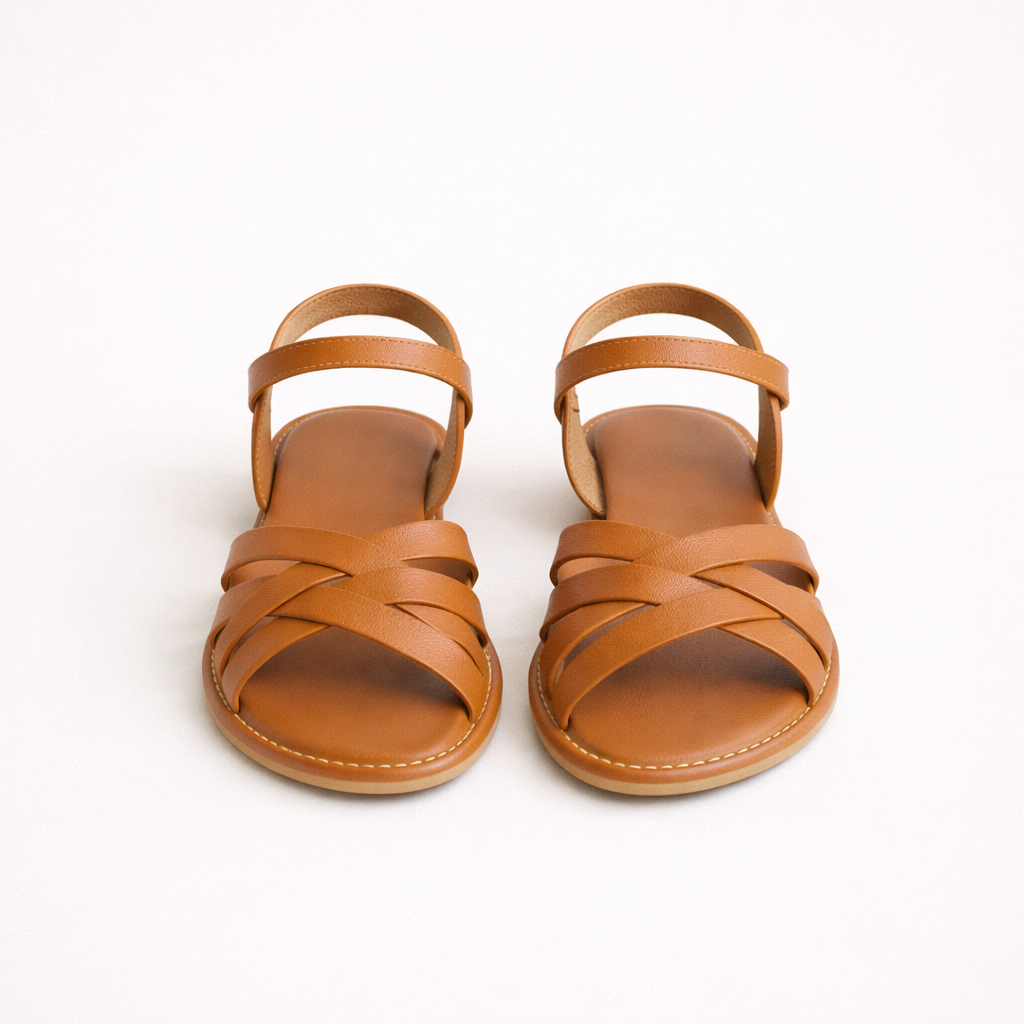 Women Cross Strap Sandals Comfortable Breathable Summer Walking