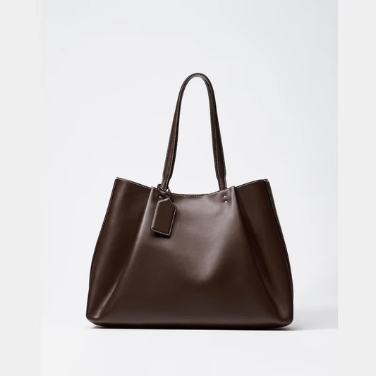 Women Tote Bag Large Capacity PU Leather Shoulder Work Bag