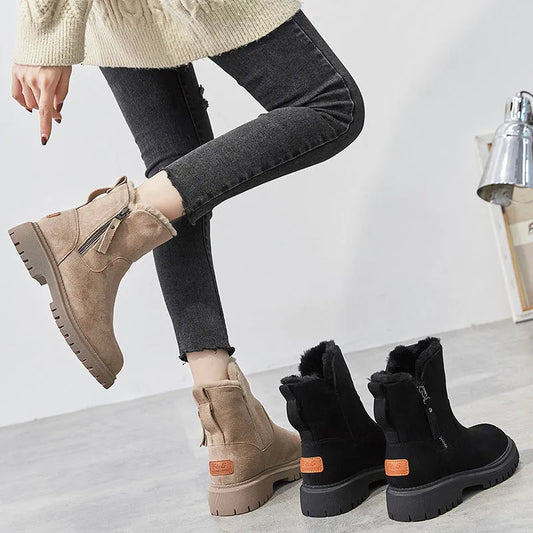 Women Winter Boots Fur Lined Warm Comfortable Snow Boots