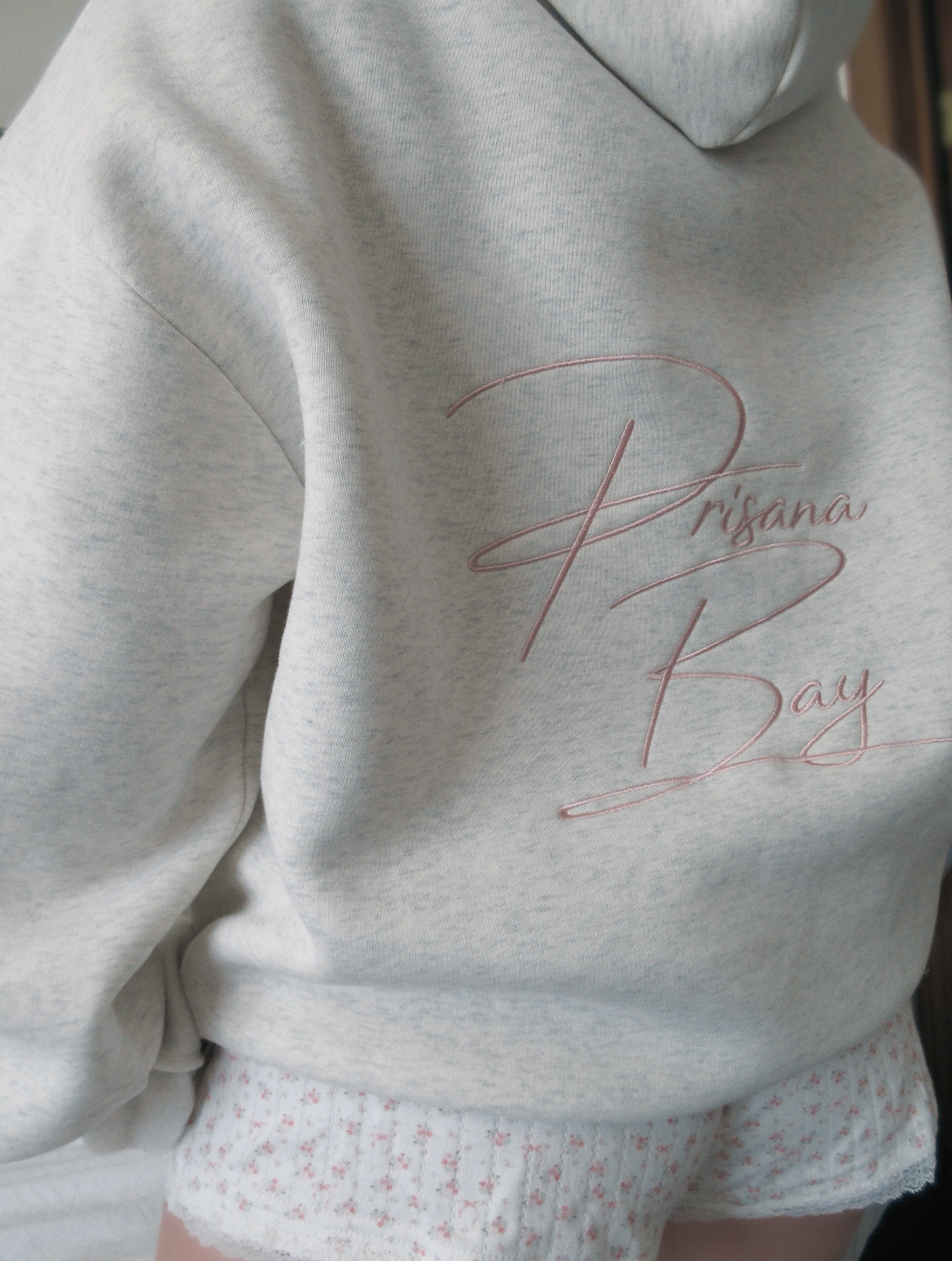 Womens Bow Hoodie Casual Oversized Pullover Soft Warm Sweatshirt Pink