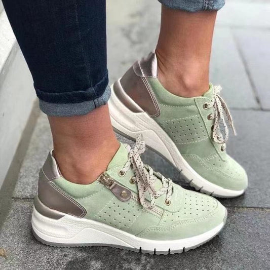 Women's Orthopedic Walking Shoes Breathable Comfort Zip Sneakers
