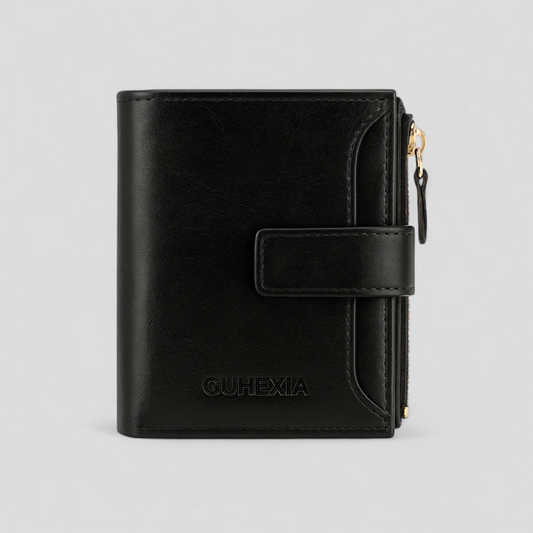 Womens RFID Leather Wallet Zip Card Holder Purse
