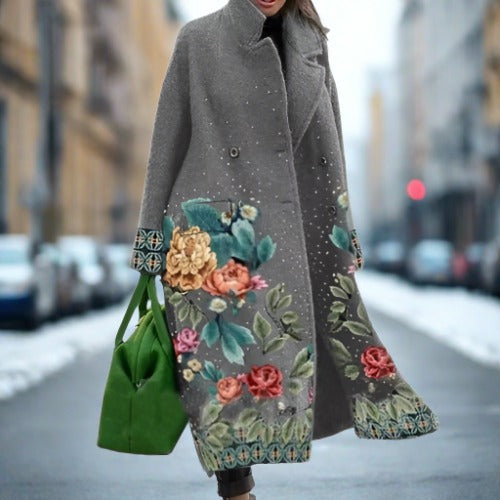 Womens Winter Coat Tailored Fit Warm Wool Blend Jacket