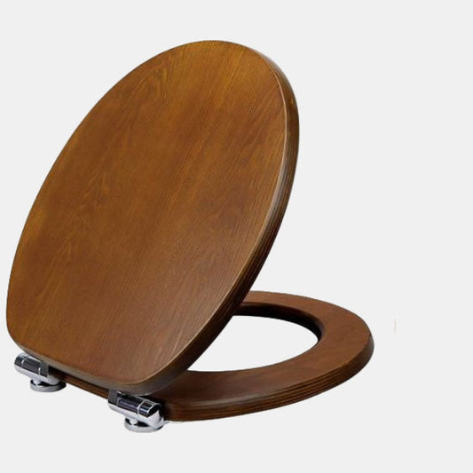 Wooden Soft Close Toilet Seat Oval Bathroom Seat Cover