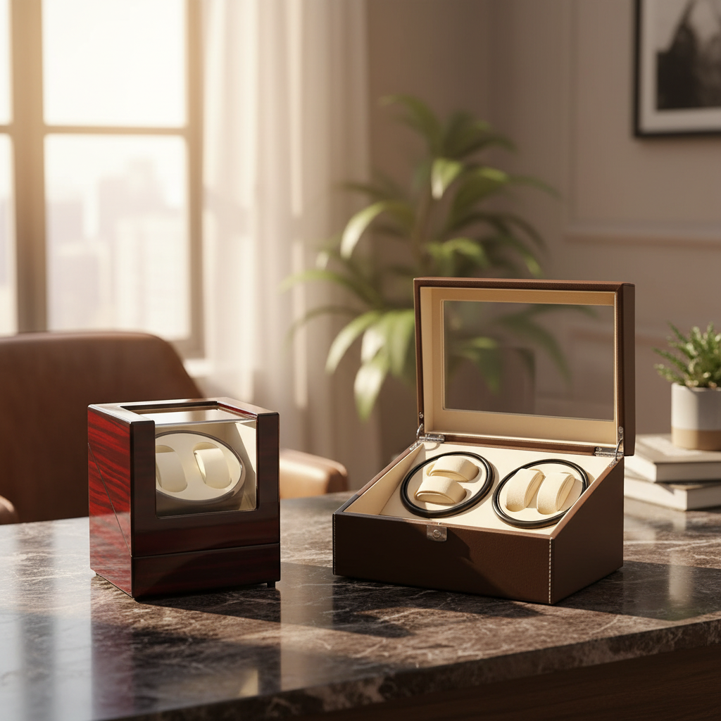 Realistic Watch Winder Product Photo